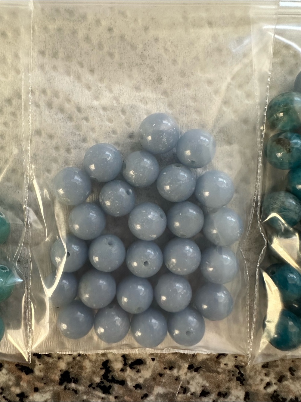 Assorted Beads Gemstone Blues Purples DIY Jewelry Bracelets NWOT - Picture 8 of 9